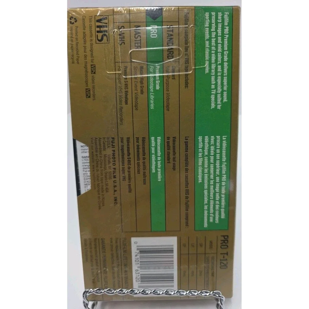 Fujifilm 6 Hrs HQ120 High Quality T-120 VHS Blank Tapes NEW & SEALED